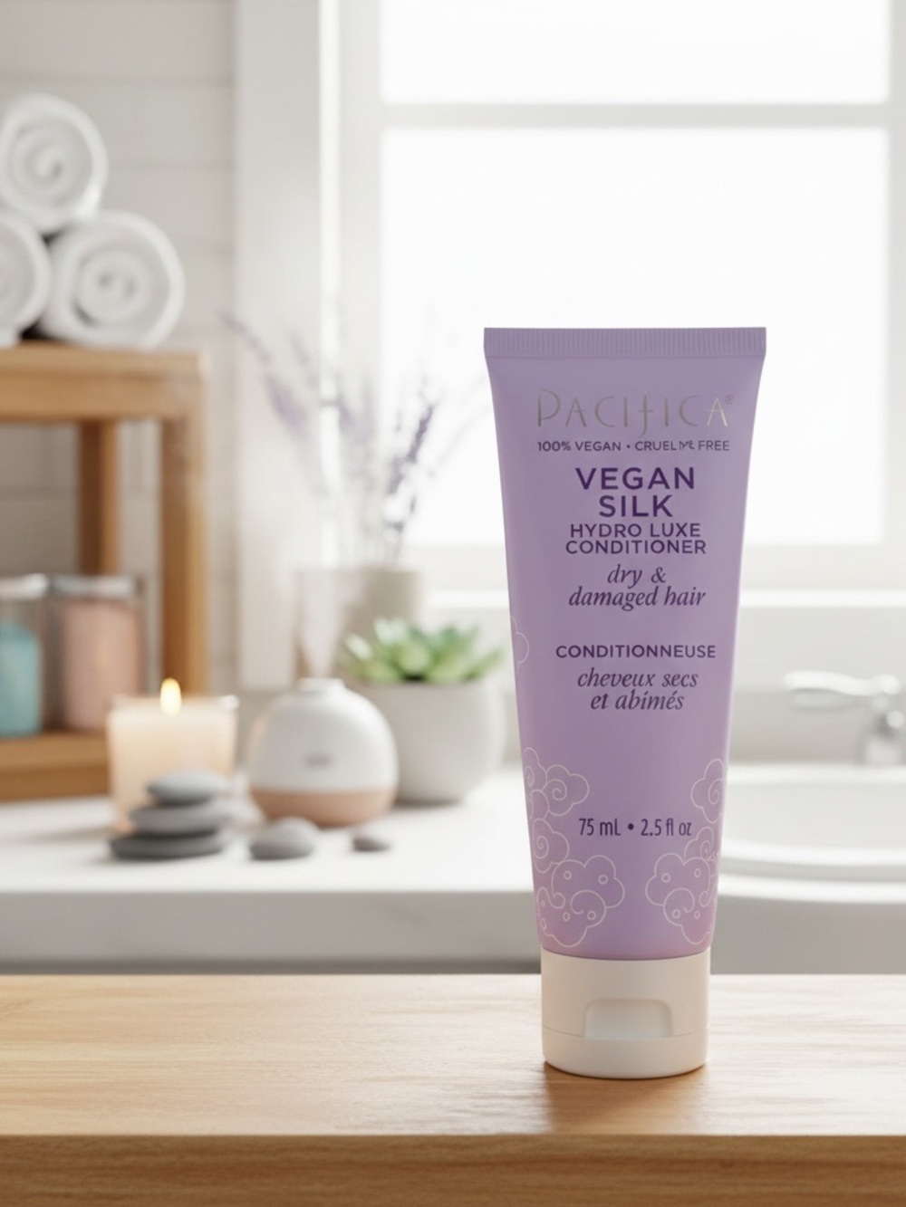 Pacifica Vegan Silk Hydro Luxe Conditioner – Dry & Damaged Hair 2.5 oz